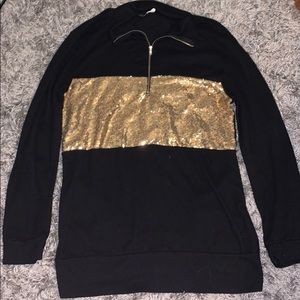 Black with Gold sequins jacket